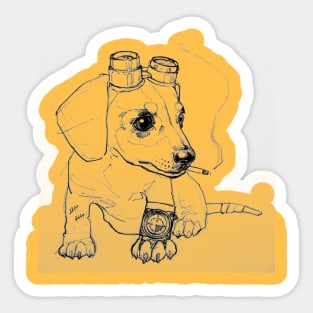 Steampup Weinerdog Sticker